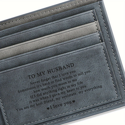 Faux Leather Bifold Wallet for Men - Gift-Ready for Fathers Day  Special Occasions - ZOOMNSTORE