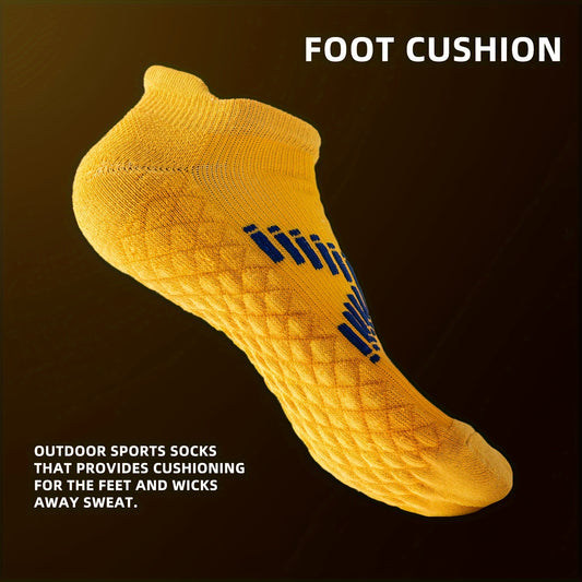 Unisex Athletic Ankle Socks - 6 Pairs Non-Slip Shock Absorbing Breathable Sports Socks for Men  Women - ZOOMNSTORE