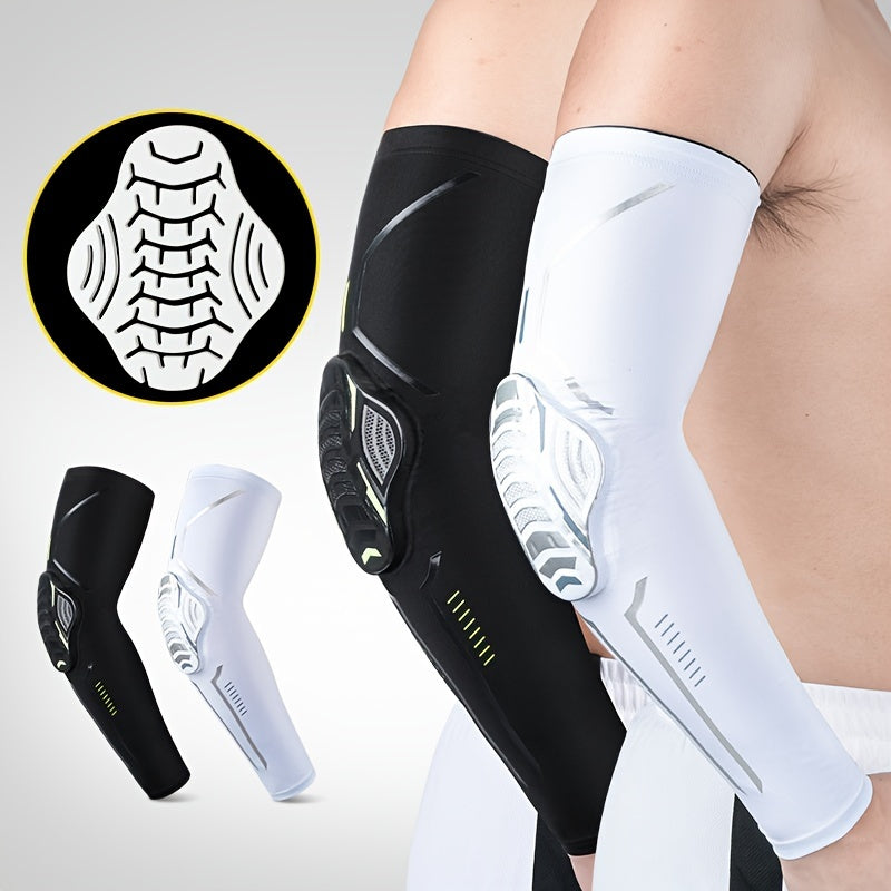 Sports Arm Sleeve - Compression Elbow Support with Honeycomb Pad for Basketball Football Cycling and Climbing - ZOOMNSTORE