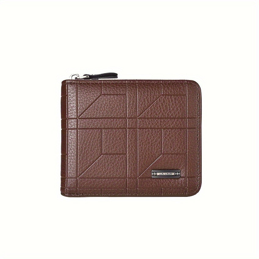 Large Capacity Mens Wallet - Short Design with Multiple Card Slots - ZOOMNSTORE