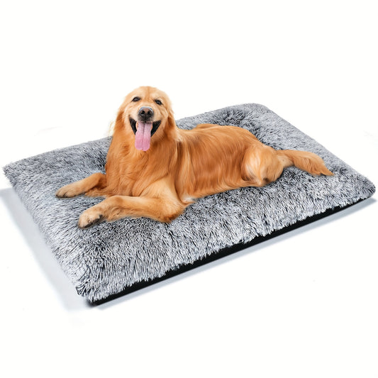 Washable Anti-Slip Dog Crate Bed  Plush Pet Mat for Dogs and Cats - Soft Comfortable Durable - ZOOMNSTORE