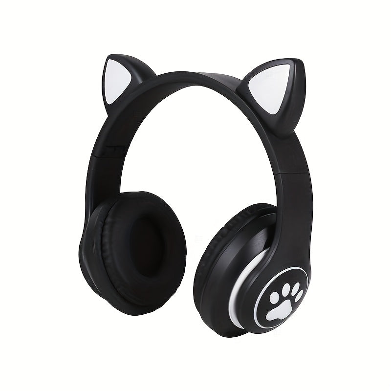 Wireless Gaming Earbuds with Cute Cat Ears - Fun Over-Ear Headphones for Kids Birthday Gift - ZOOMNSTORE