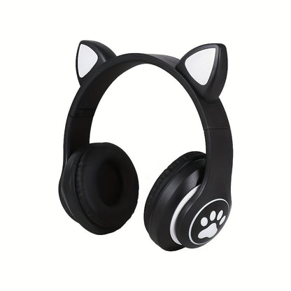 Wireless Gaming Earbuds with Cute Cat Ears - Fun Over-Ear Headphones for Kids Birthday Gift - ZOOMNSTORE