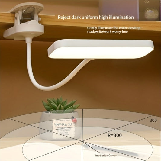 Rechargeable LED Desk Lamp - Dimmable Touch Bedside Light with Gooseneck and 3 Modes - ZOOMNSTORE