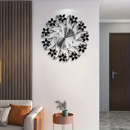 Large Silent Wall Clock - Modern Battery-Powered Quartz Decor for Living Room Kitchen Bedroom Office - ZOOMNSTORE
