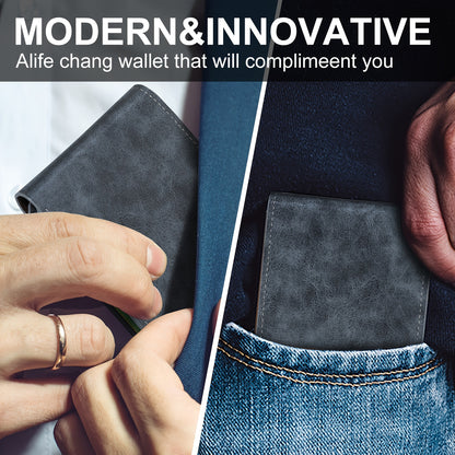 Faux Leather Bifold Wallet for Men - Gift-Ready for Fathers Day  Special Occasions - ZOOMNSTORE
