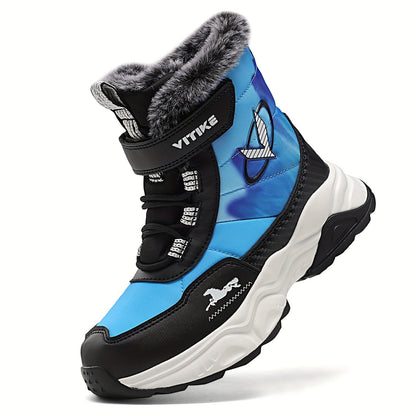 Kids Warm Winter Hiking Boots - Snow Trekking Footwear - ZOOMNSTORE