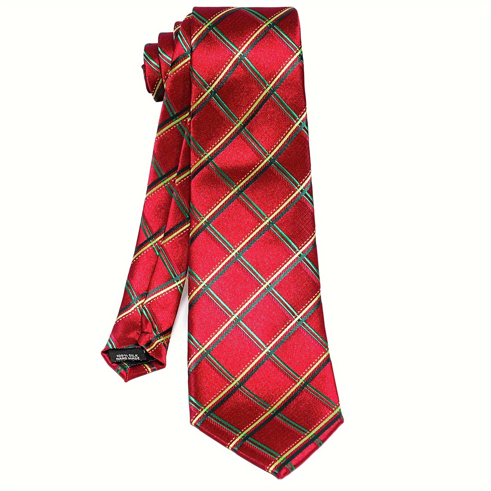 Mens Luxury Tie Set - Elegant 5PCS with Pocket Square Cufflinks Tie Ring Lapel Pin - ZOOMNSTORE