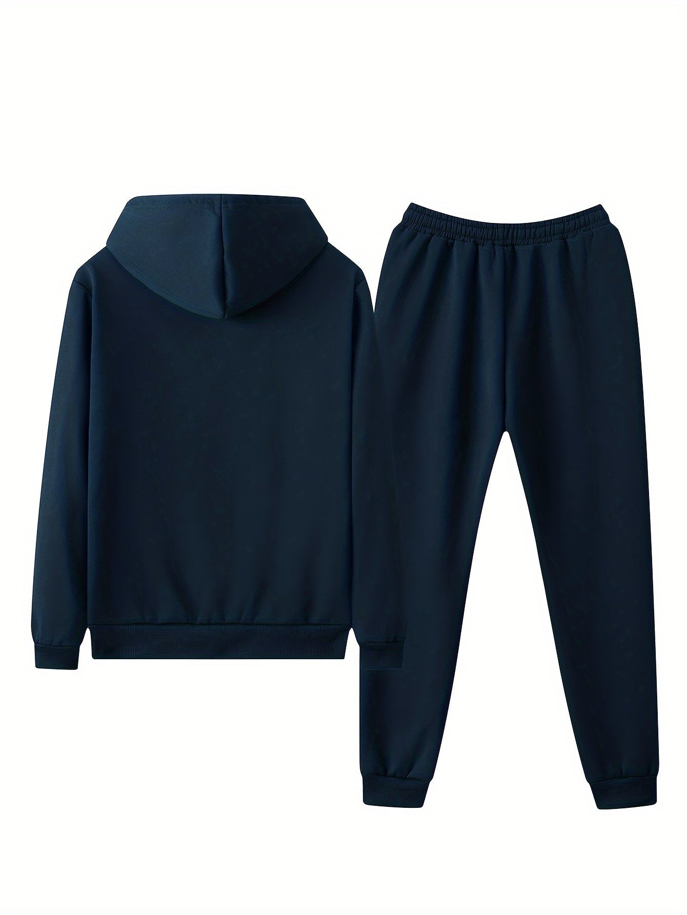 Mens Fleece Lined Tracksuit Set - Athletic Hoodie  Jogging Pants for Gym and Running - ZOOMNSTORE