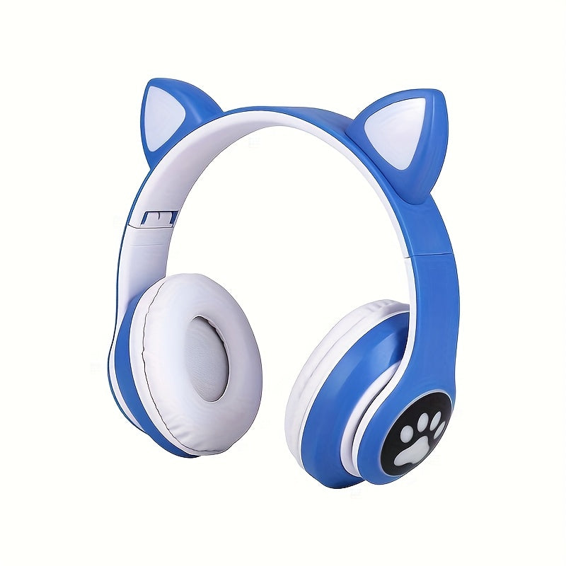 Wireless Gaming Earbuds with Cute Cat Ears - Fun Over-Ear Headphones for Kids Birthday Gift - ZOOMNSTORE