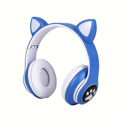 Wireless Gaming Earbuds with Cute Cat Ears - Fun Over-Ear Headphones for Kids Birthday Gift - ZOOMNSTORE