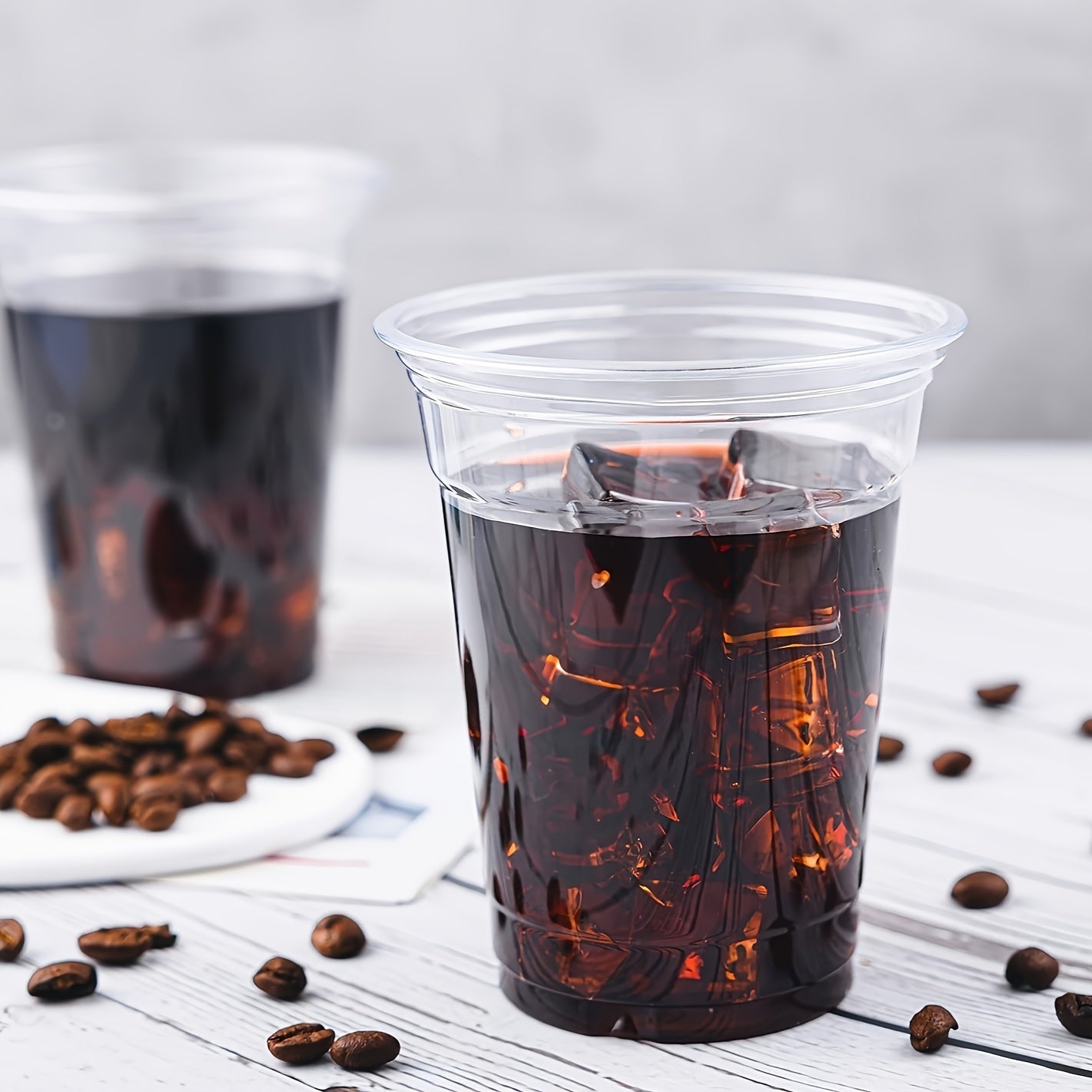 Clear Plastic Cups - 1000 Pack Disposable Drinking Cups 12oz16oz20oz for Juice Soda Iced Coffee - ZOOMNSTORE