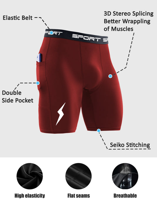 Comfort Fit Mens Boxer Briefs 4-Pack - Breathable Quick-Drying Underwear - ZOOMNSTORE