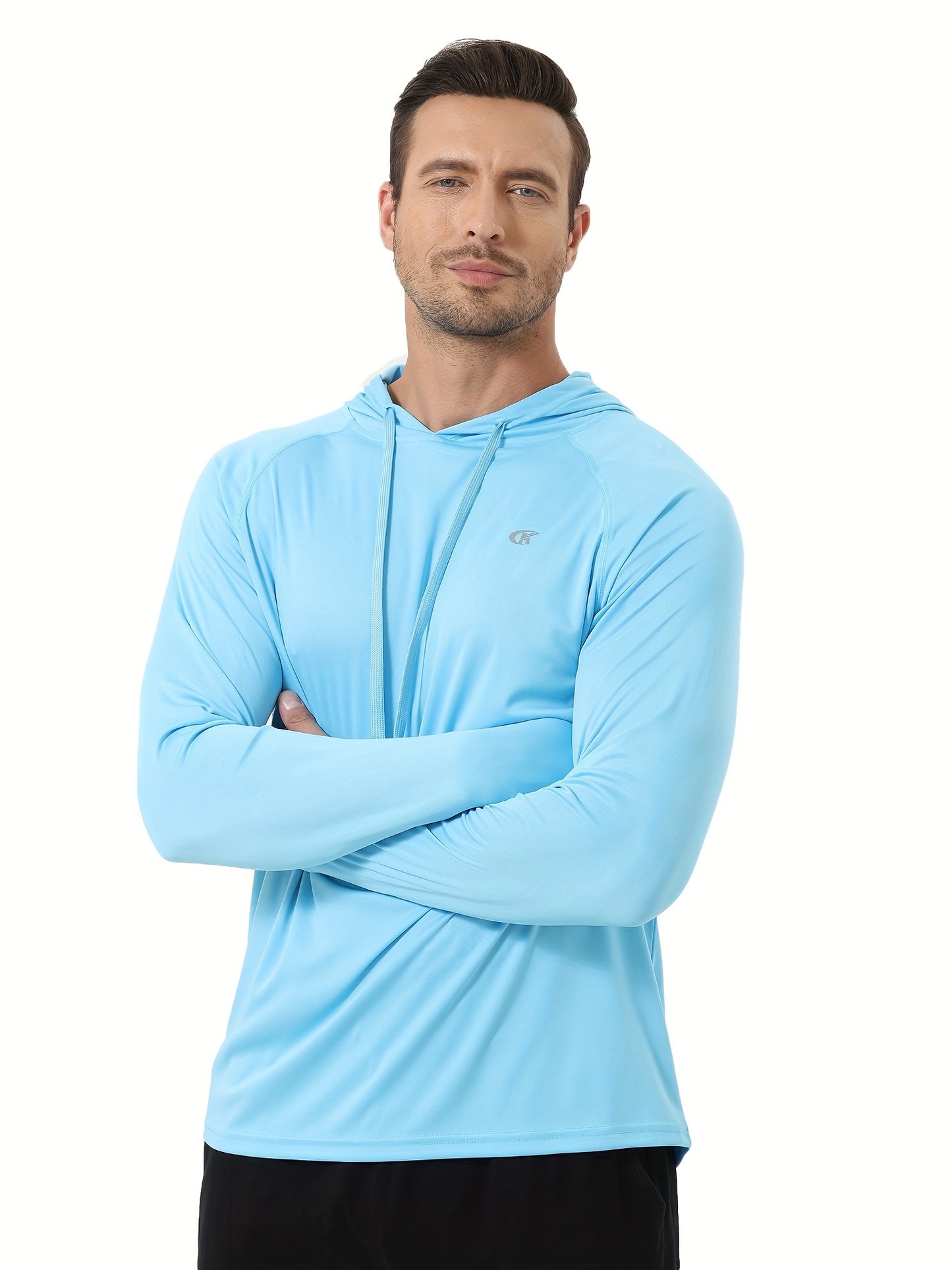 One Hooded Sweatshirt for Beach Jogging Summer Men's Sunscreen And Sweat Absorbent Hooded Sweatshirt, For Beach Jogging Training - ZOOMNSTORE