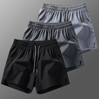 Mens Running Shorts with Slits - Fitness Training Pants with Drawstring  Zipper Pockets - ZOOMNSTORE