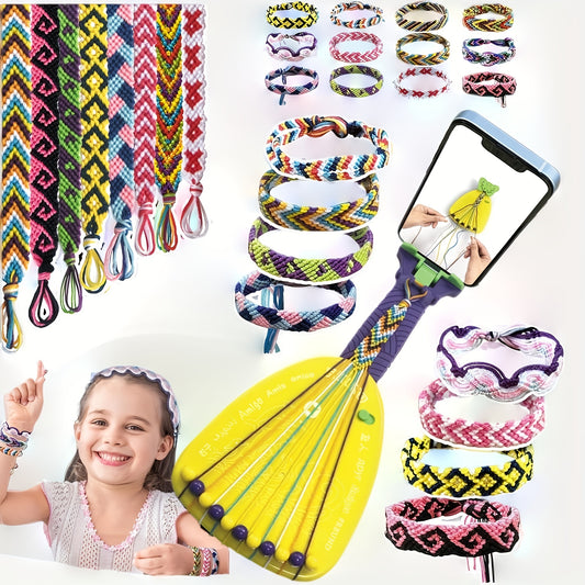 Friendship Bracelet Making Kit for Kids - DIY Jewelry Craft Set Ages 6-12 - ZOOMNSTORE