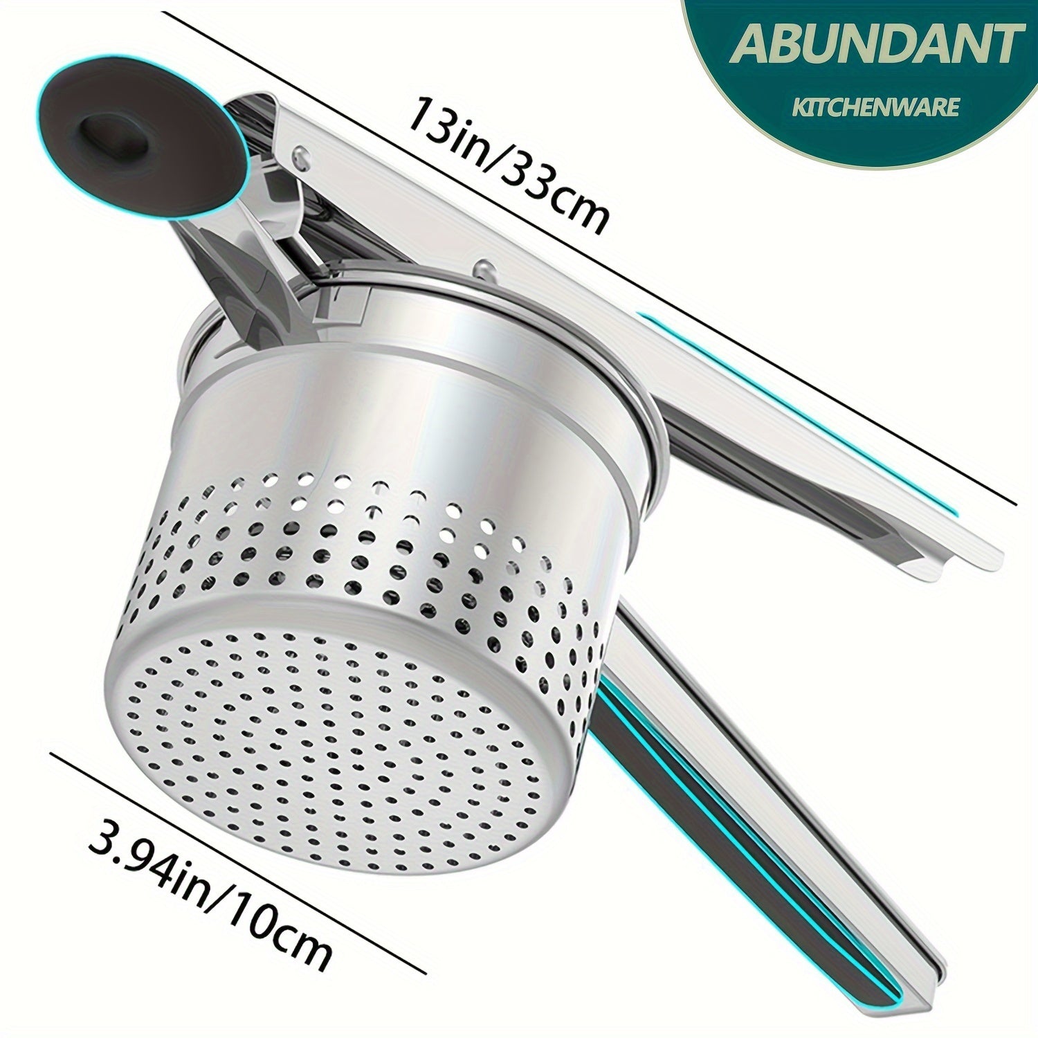 Large Silicone Potato Masher with Side Hole 15oz Efficient Grinder  Anti-Slip Handle - ZOOMNSTORE