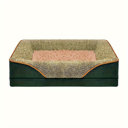 Removable Washable Dog Sofa Bed with Raised Edges Soft Cat Nest for All Seasons - ZOOMNSTORE