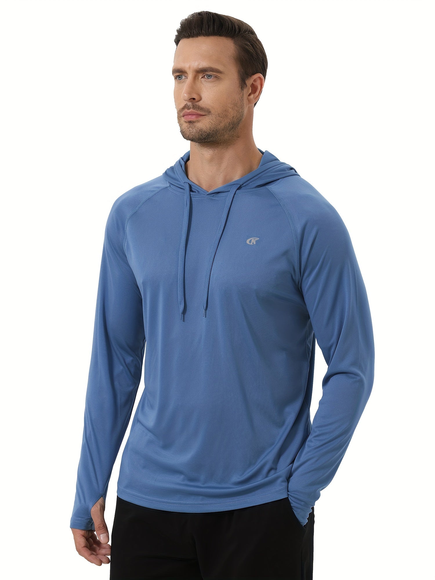 One Hooded Sweatshirt for Beach Jogging Summer Men's Sunscreen And Sweat Absorbent Hooded Sweatshirt, For Beach Jogging Training - ZOOMNSTORE