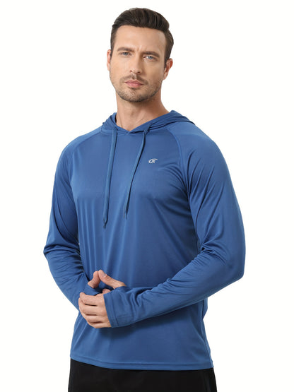 One Hooded Sweatshirt for Beach Jogging Summer Men's Sunscreen And Sweat Absorbent Hooded Sweatshirt, For Beach Jogging Training - ZOOMNSTORE
