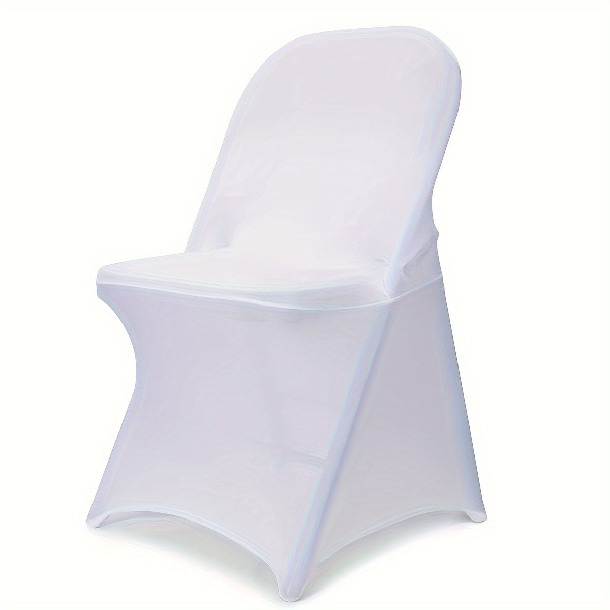 30PCS Spandex Chair Covers - Elastic Folding Chair Protectors for Weddings Parties Celebrations WhiteBlack - ZOOMNSTORE