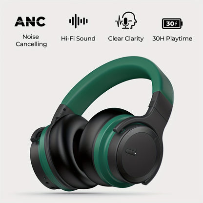 Mighty Rock E7 Wireless Headphones - Active Noise Cancelling 30H Playtime Rich Bass - ZOOMNSTORE