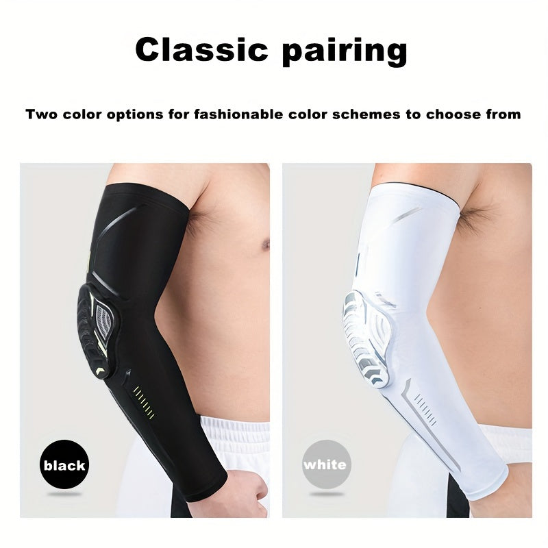 Sports Arm Sleeve - Compression Elbow Support with Honeycomb Pad for Basketball Football Cycling and Climbing - ZOOMNSTORE