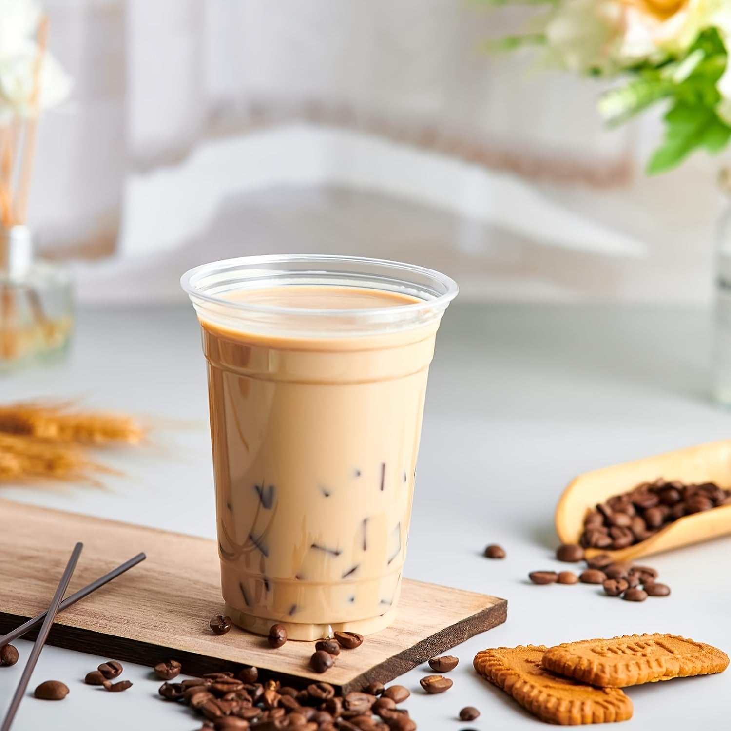 Clear Plastic Cups - 1000 Pack Disposable Drinking Cups 12oz16oz20oz for Juice Soda Iced Coffee - ZOOMNSTORE