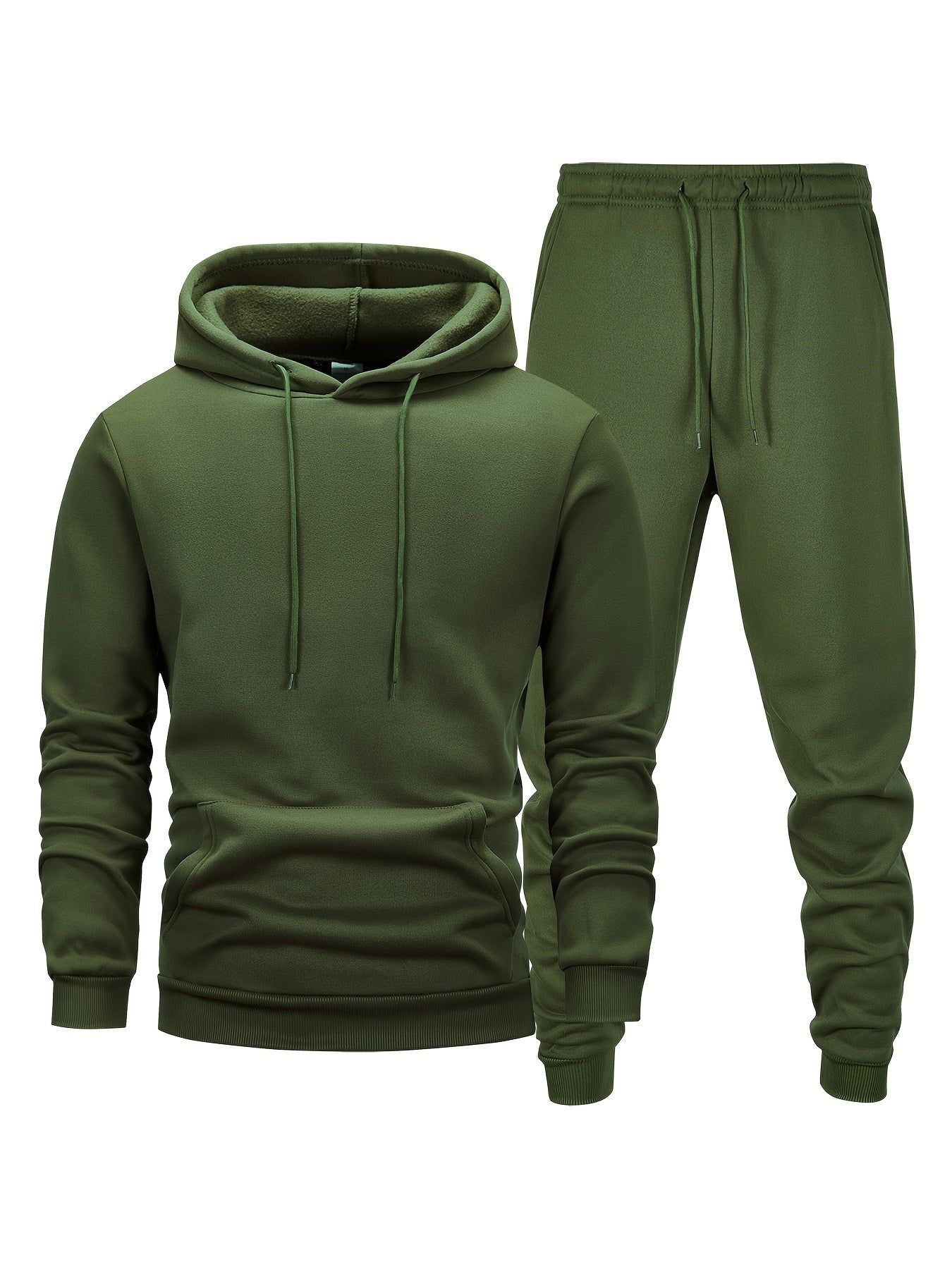 Mens Athletic Hoodie and Jogger Set - Casual Activewear with Pockets - ZOOMNSTORE