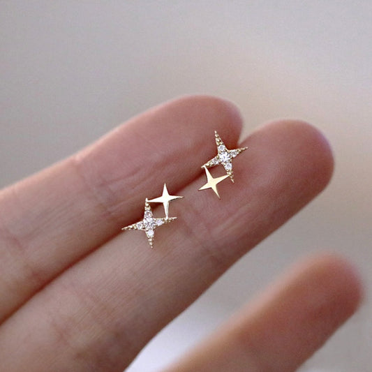 Star Charm Alloy Earrings for Teen Girls - Cute Jewelry Accessories for Gifts and Parties - ZOOMNSTORE