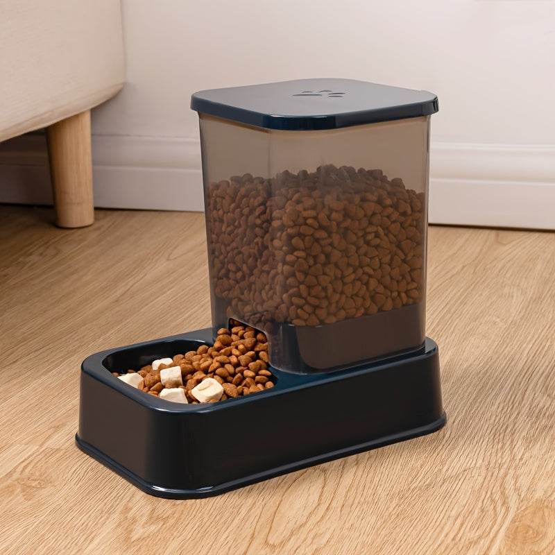 Durable Automatic Pet Feeder and Water Dispenser Set - 1set Plastic Cat Bowl and Dog Bowl - Self-Drinking and Feeding System for Cats - ZOOMNSTORE