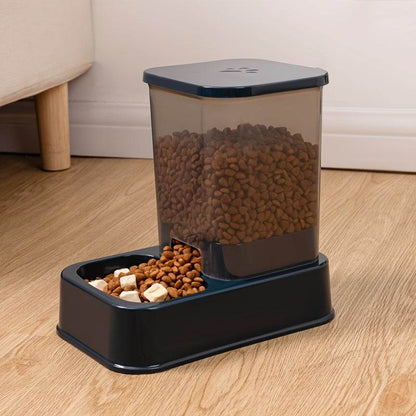 Durable Automatic Pet Feeder and Water Dispenser Set - 1set Plastic Cat Bowl and Dog Bowl - Self-Drinking and Feeding System for Cats - ZOOMNSTORE