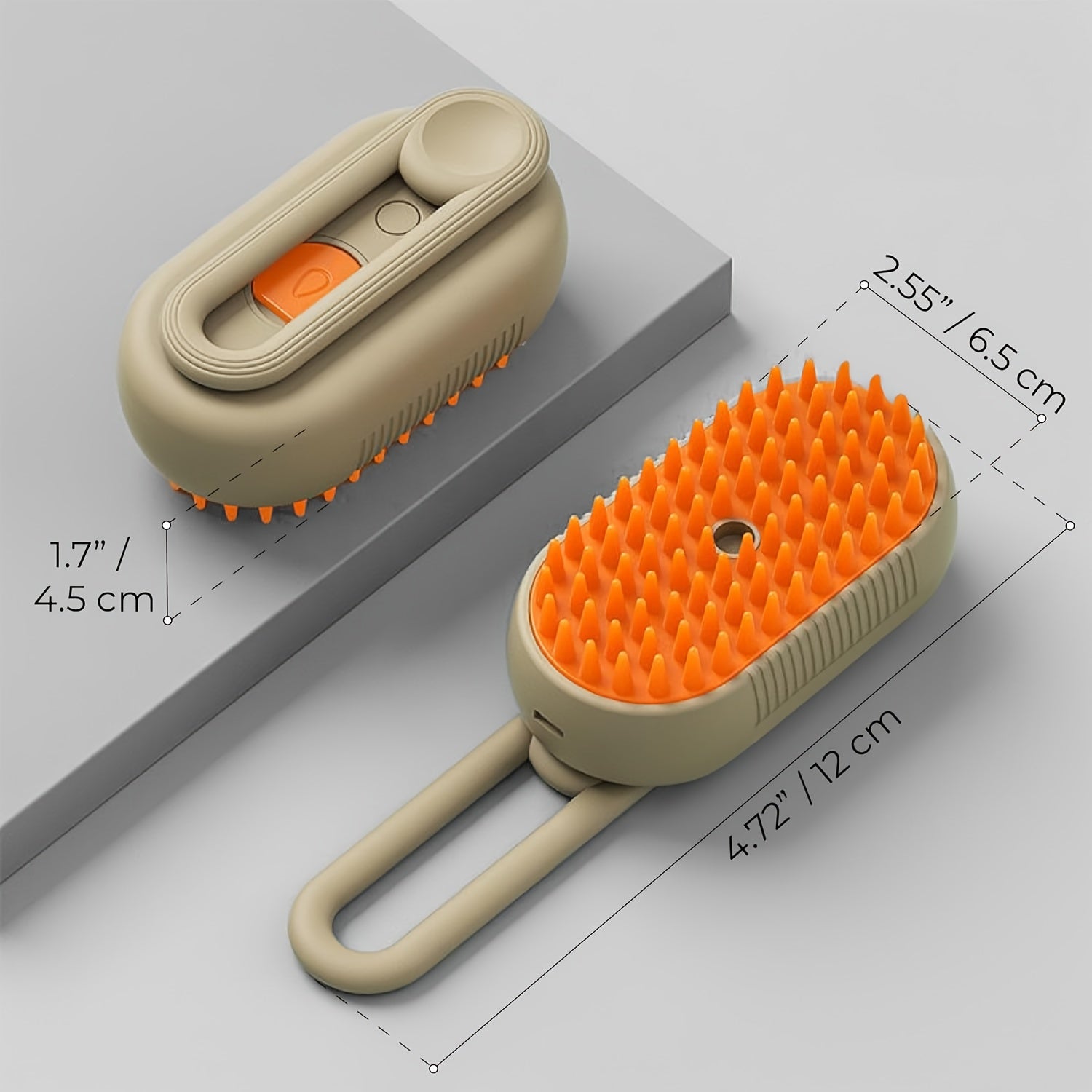 Cat Steamer Brush - 3-in-1 Grooming  Massage Tool for Cats and Dogs - ZOOMNSTORE