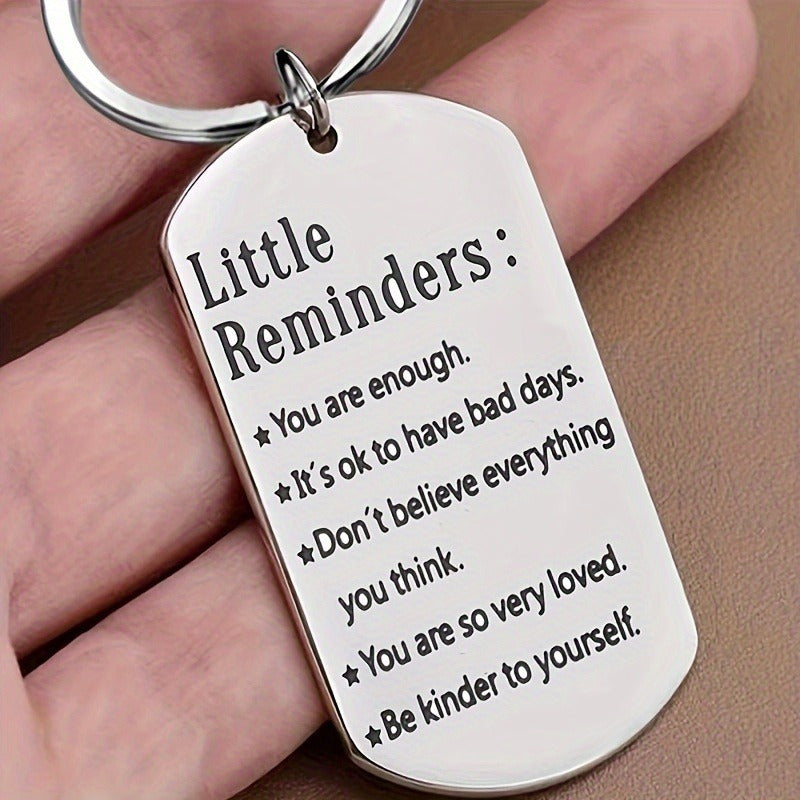 Motivational Stainless Steel Keychain - Ideal Gift for Friends  Family - ZOOMNSTORE