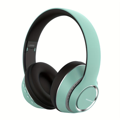 Wireless Over-Ear HiFi Headphones - 50 Hours Playtime Deep Bass Microphone Foldable Lightweight Design - ZOOMNSTORE