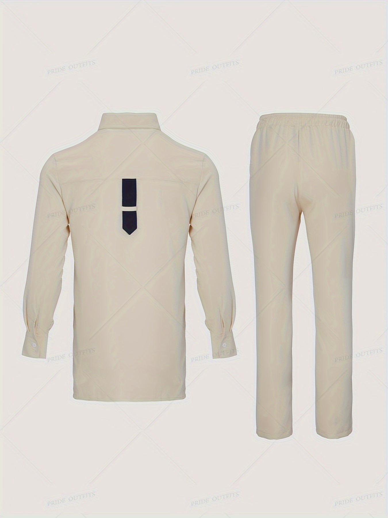 2-Piece African Dashiki Suit - Mens Casual Long-Sleeve Top  Elastic Pants Set - ZOOMNSTORE