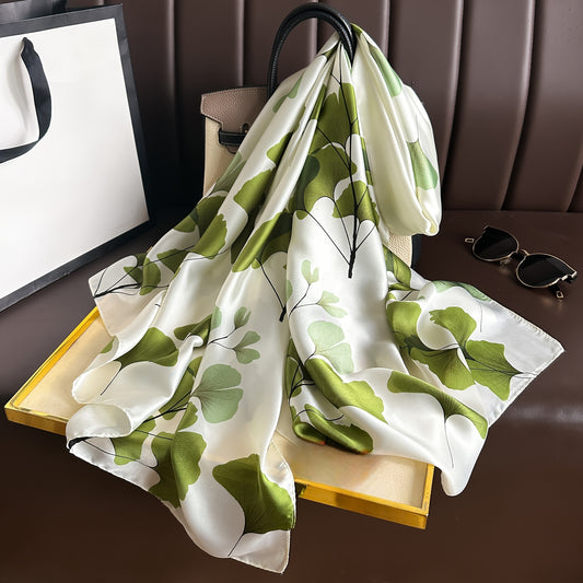Long Brocade Scarf - Fashionable Sun Protection Shawl for Spring  Autumn - ZOOMNSTORE