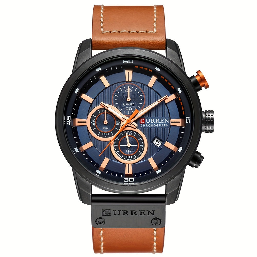 Mens Waterproof Chronograph Sports Watch with Date Function - ZOOMNSTORE