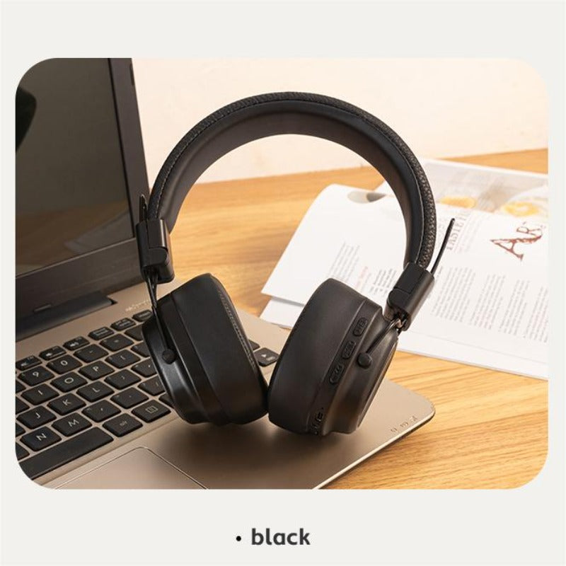 Retro Wireless Headphones - V53 Heavy Bass Noise-Cancelling Long Battery Life - ZOOMNSTORE