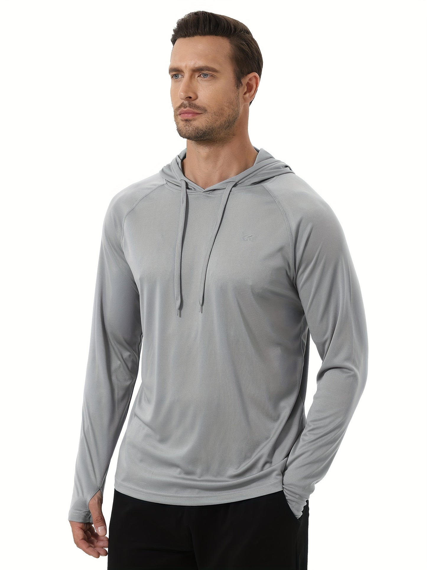 One Hooded Sweatshirt for Beach Jogging Summer Men's Sunscreen And Sweat Absorbent Hooded Sweatshirt, For Beach Jogging Training - ZOOMNSTORE