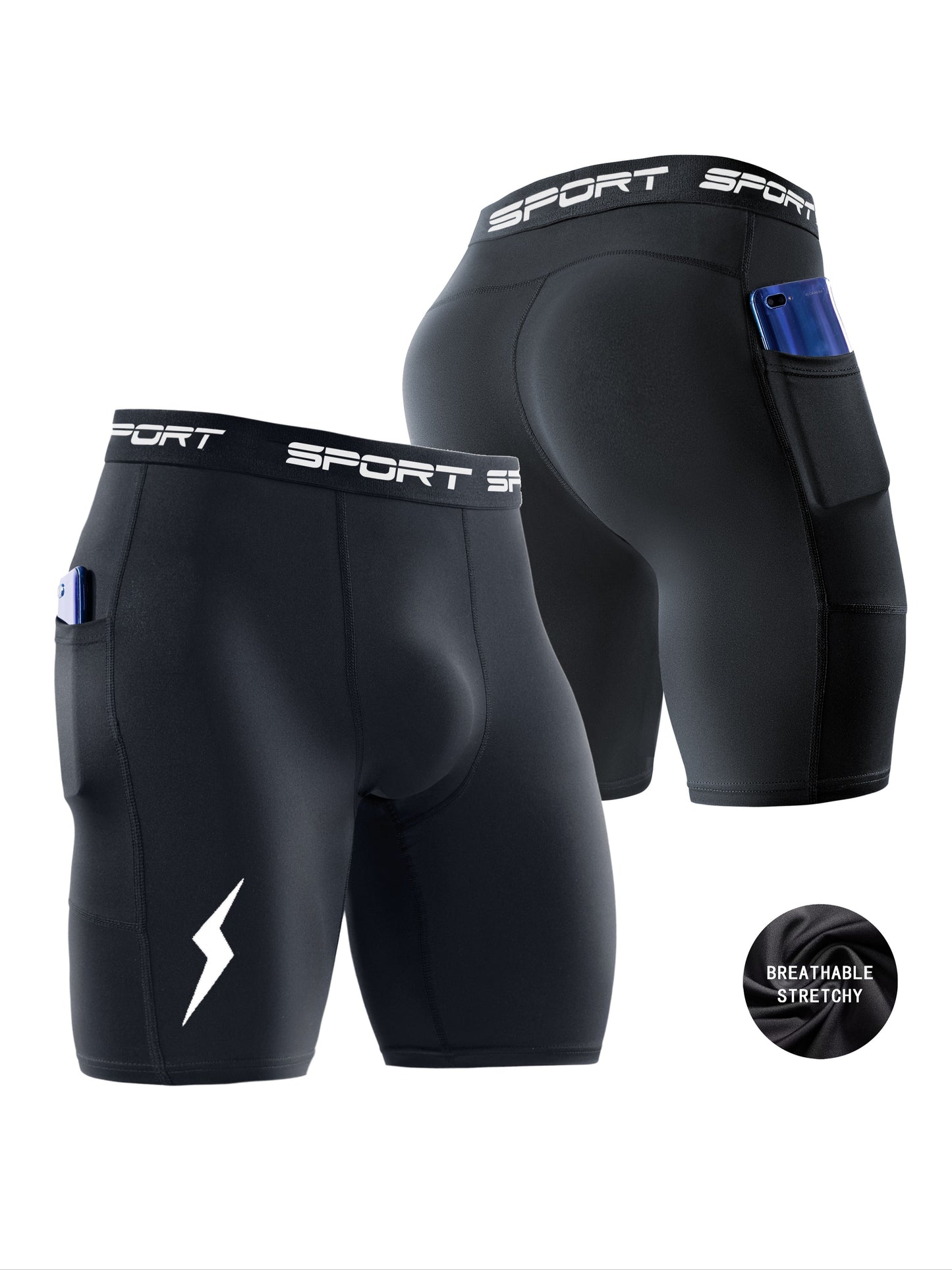 Comfort Fit Mens Boxer Briefs 4-Pack - Breathable Quick-Drying Underwear - ZOOMNSTORE