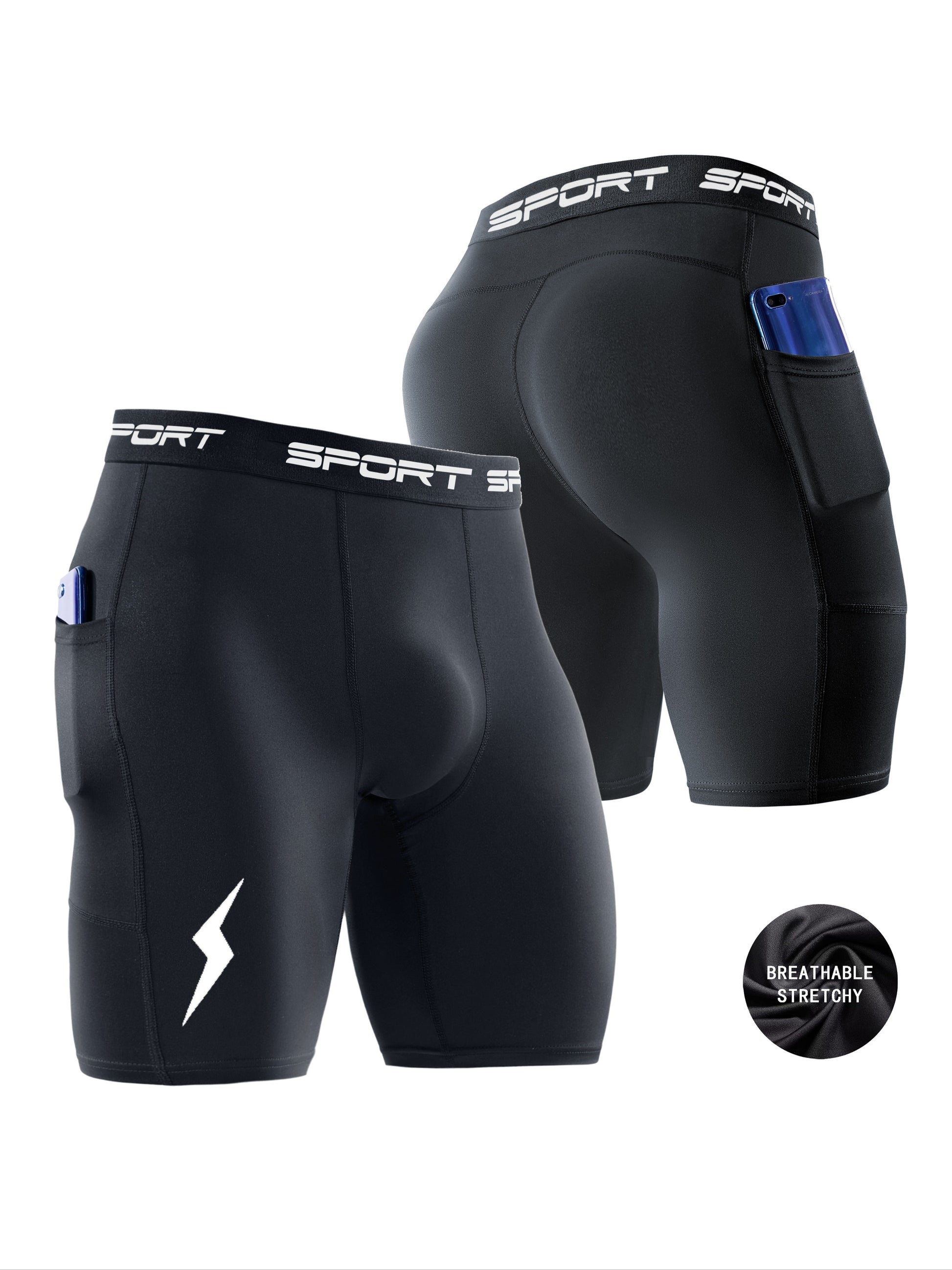 Comfort Fit Mens Boxer Briefs 4-Pack - Breathable Quick-Drying Underwear - ZOOMNSTORE