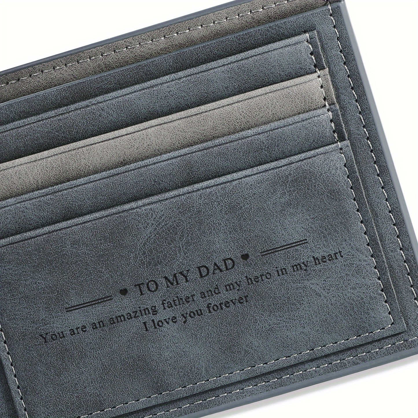 Faux Leather Bifold Wallet for Men - Gift-Ready for Fathers Day  Special Occasions - ZOOMNSTORE