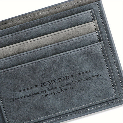 Faux Leather Bifold Wallet for Men - Gift-Ready for Fathers Day  Special Occasions - ZOOMNSTORE