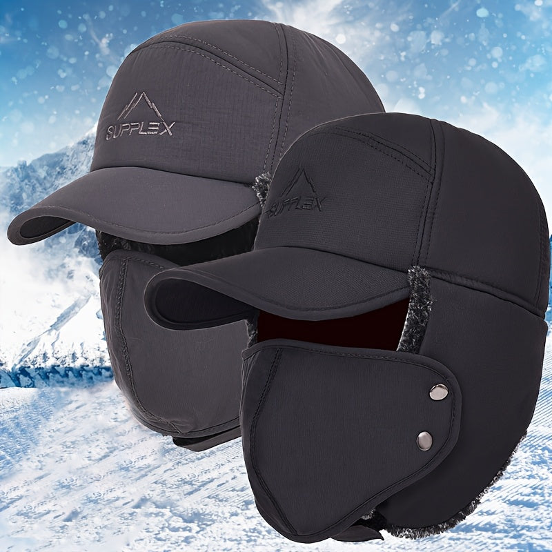 Faux Fur Bomber Hat Set - Cozy Ear Flap Cap for Men and Women - ZOOMNSTORE