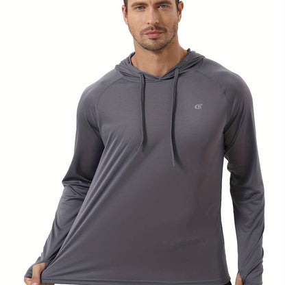 One Hooded Sweatshirt for Beach Jogging Summer Men's Sunscreen And Sweat Absorbent Hooded Sweatshirt, For Beach Jogging Training - ZOOMNSTORE