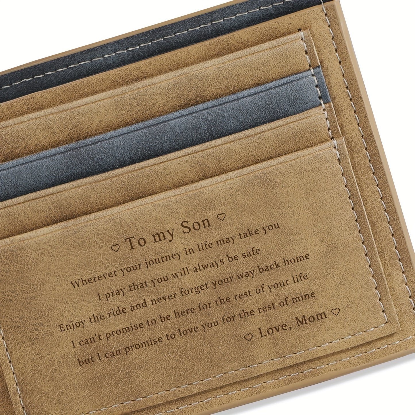 Faux Leather Bifold Wallet for Men - Gift-Ready for Fathers Day  Special Occasions - ZOOMNSTORE