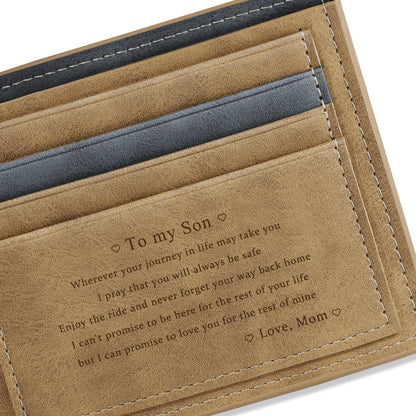 Faux Leather Bifold Wallet for Men - Gift-Ready for Fathers Day  Special Occasions - ZOOMNSTORE
