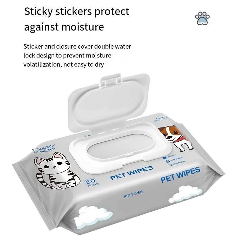 Hypoallergenic Pet Wipes - Gentle Grooming  Deodorizing for Dogs and Cats - ZOOMNSTORE