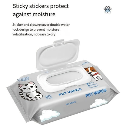 Hypoallergenic Pet Wipes - Gentle Grooming  Deodorizing for Dogs and Cats - ZOOMNSTORE